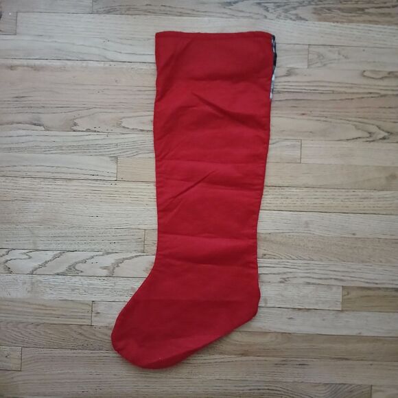 LARGE 32" Hanging Christmas Stocking Patchwork Holiday Decoration Lightweight - Picture 4 of 4